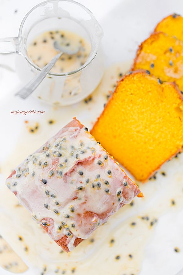 Mango bundt cake with passion fruit glaze Moje wypieki