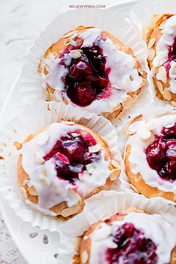 Brioszki z wiśniami Moje Wypieki