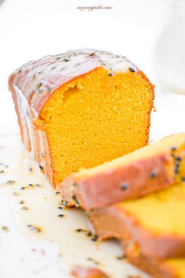 Mango bundt cake with passion fruit glaze Moje Wypieki