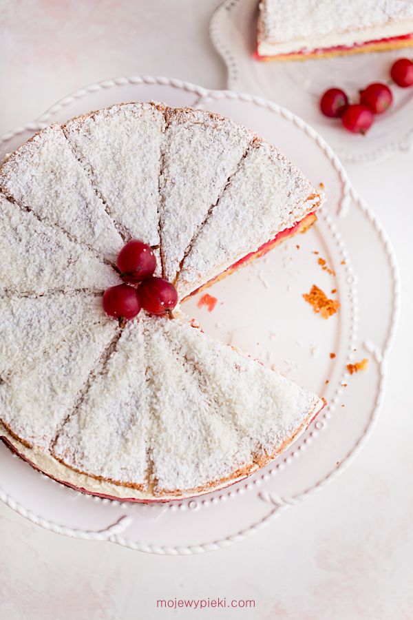 Tort_agrestowy_z_kokosem_4 Tort agrestowy z kokosem