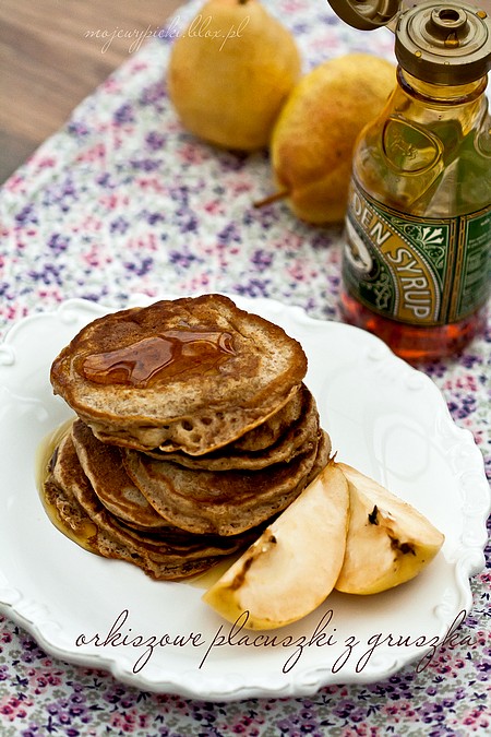 orkiszowe_placki_z_gruszka_1 Orkiszowe pancakes z gruszką
