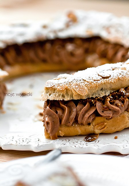 Paris - Brest (ptysiowy francuski deser z masą pralinową)