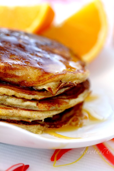 razowe_pancakes_1 Pełnoziarniste placuszki z pomarańczą