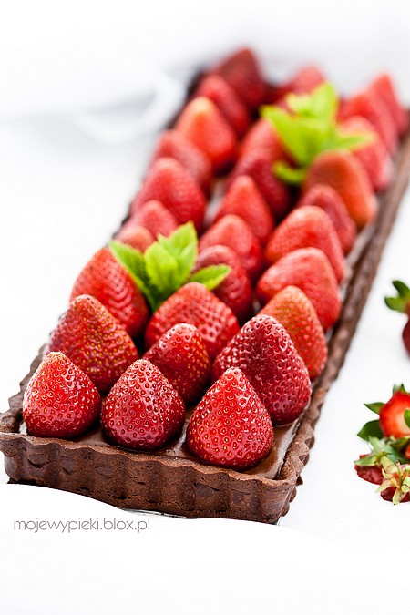 tarta_truskawkowy_las_1 Czekoladowa tarta Truskawkowy Las
