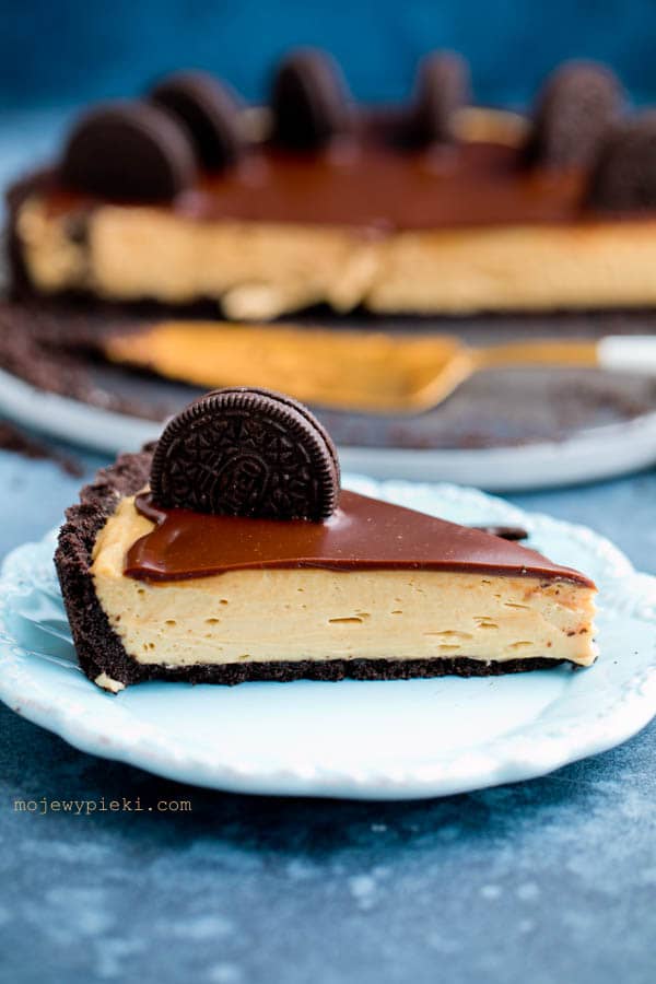 Tarta Oreo z masłem orzechowym Tarta Oreo z masłem orzechowym
