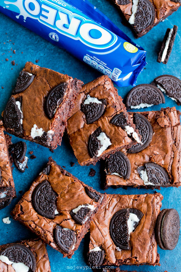Brownie z ciastkami Oreo